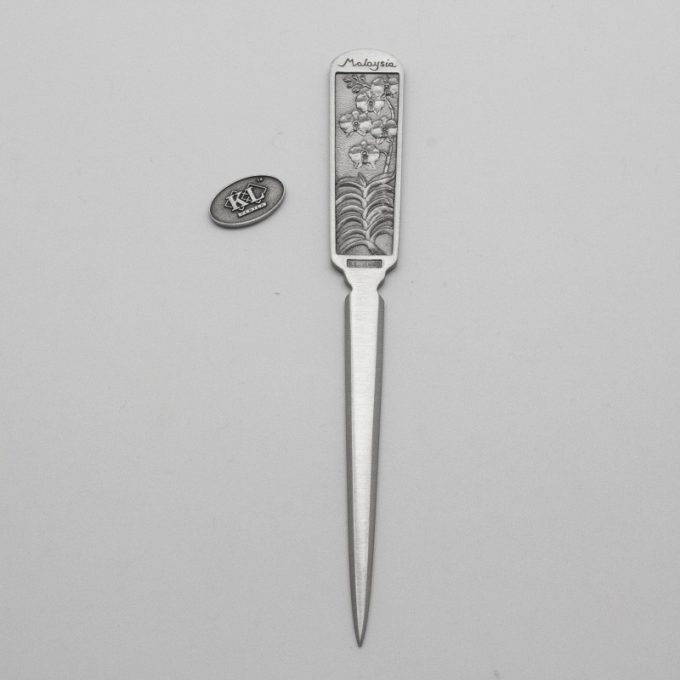 [228] Pewter Letter Opener Orchid