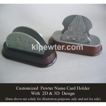 Customized Pewter Plaque with 3D Design