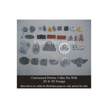 Collar Pin 2D & 3D Design