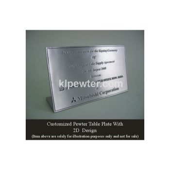 Pewter Plaque Special Order