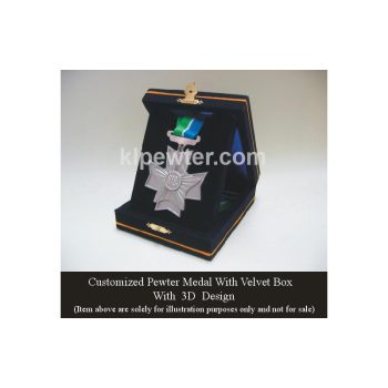 Medal 3D Design with Velvet Box