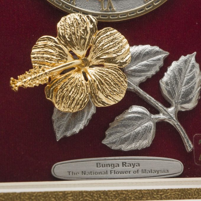 [699G] Bunga Raya (Gold) (6" x 8" inches)