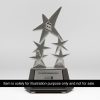 Customized Pewter Award with Solid Wood