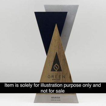Customized Pewter Award with Solid Wood and Acrylic