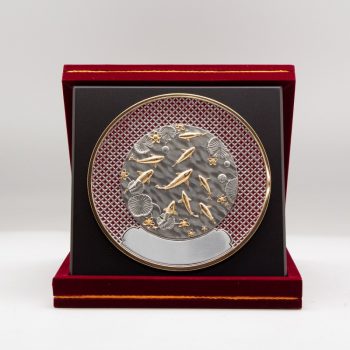 [1010G] Koi FIsh (Gold) (Enamel) (8