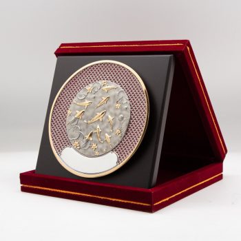 [1010G] Koi FIsh (Gold) (Enamel) (8