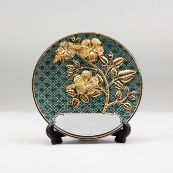 [1013G] Bunga Raya (Gold) (Enamel) (6
