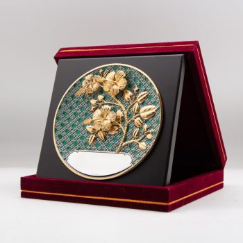 [1014G] Bunga Raya (Gold) (Enamel) (8