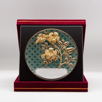 [1014G] Bunga Raya (Gold) (Enamel) (8