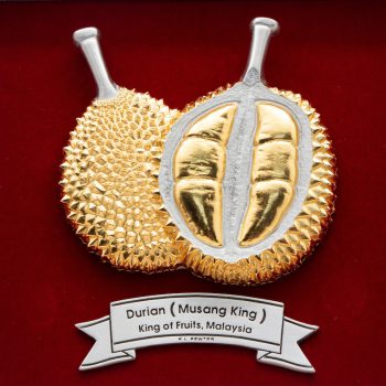 [1040] Durian (Gold) (Musang King) (8″ x 8″ inches)